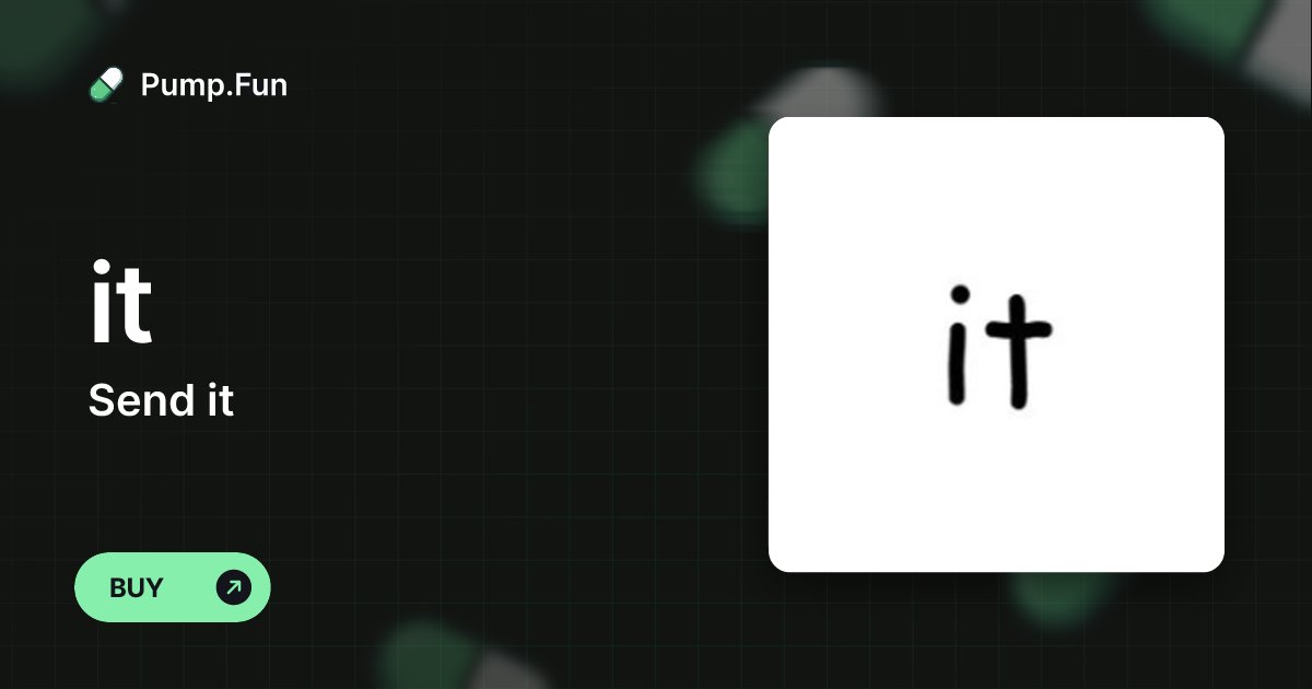 Rex7err's tweet card. Send it (it) - Pump