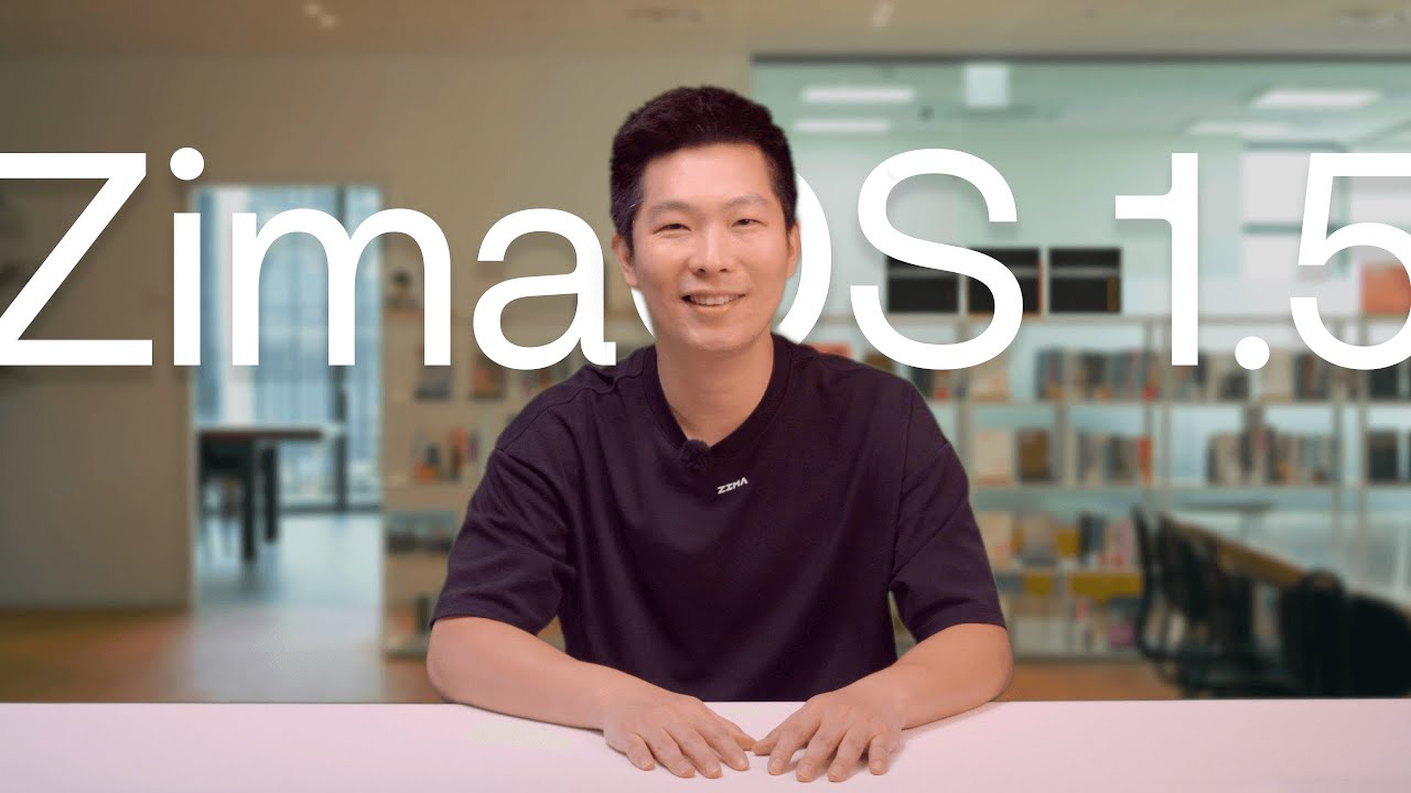 ZimaSpace's tweet card. Introducing ZimaOS 1.5: A Simplified, Focused and Open NAS OS