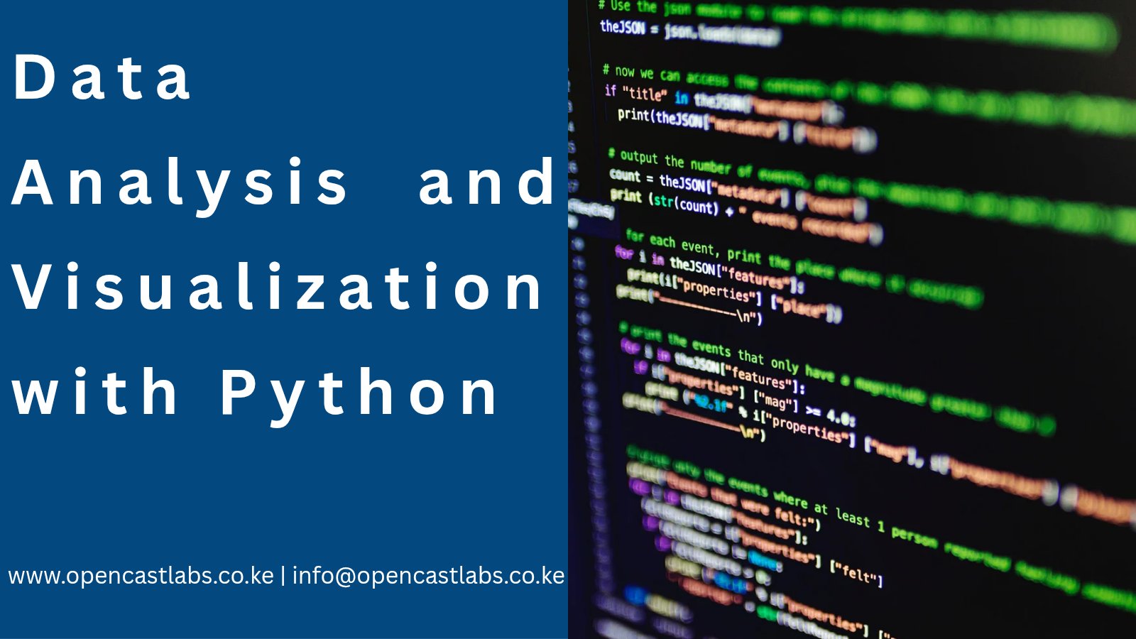 OpenCastlabs's tweet card. Python Data Analysis training equips learners with the skills to collect, clean, analyze, and visualize data using powerful Python libraries such as pandas,