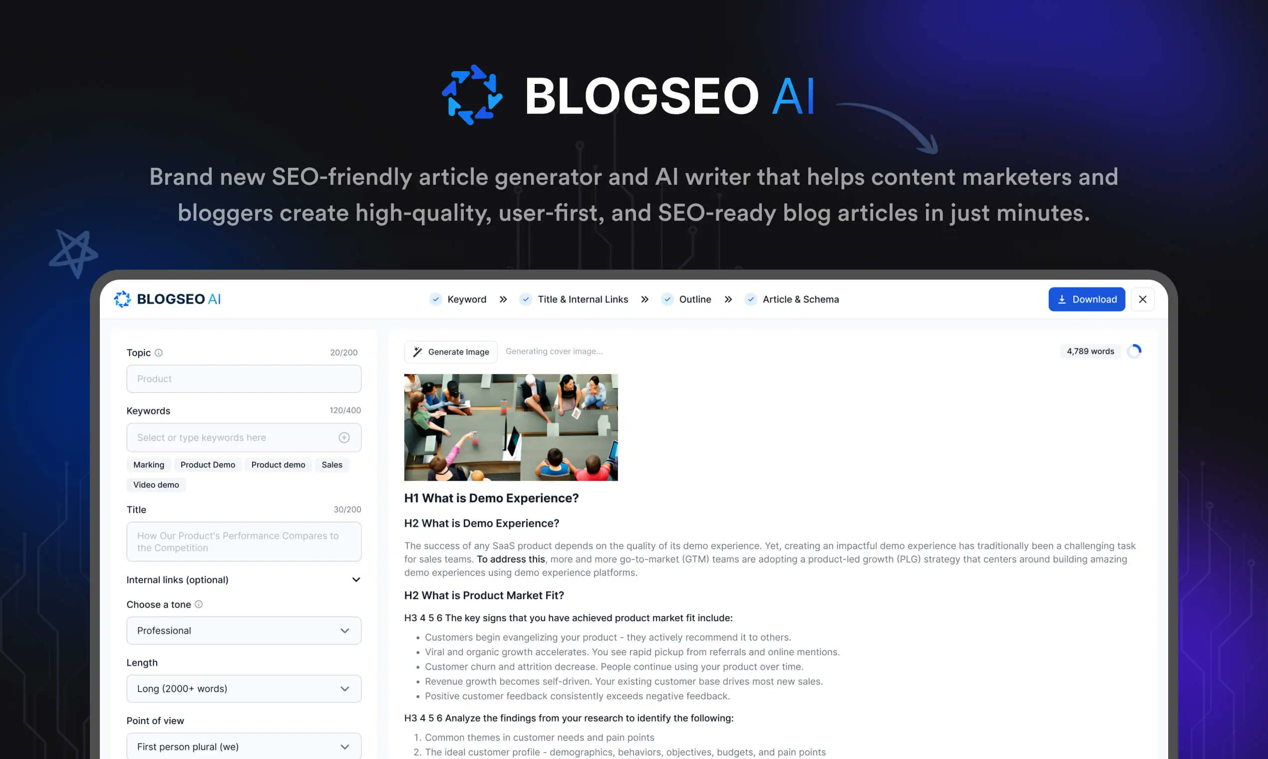 IAsecrets_'s tweet card. Research and write SEO-optimized long-form content effortlessly with BlogSEO AI. Our AI writer meets Google's best practices for blog writing and ranking.