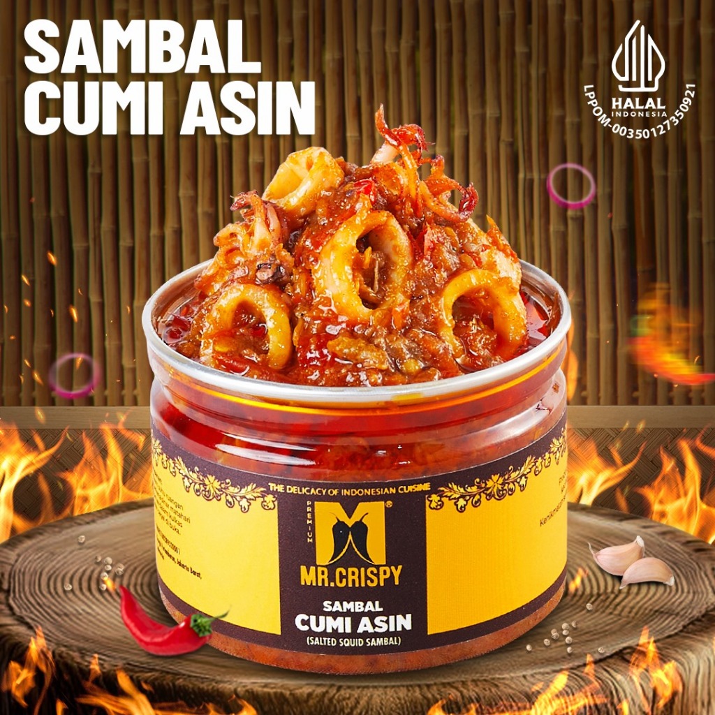 fajarhayy's tweet card. Beli Sambal Cumi Asin/Pete/Bajak Ebi/Teri Medan Sambel Cumi Asin Pedas Viral Mr.Crispy-Sambal Viral Gurih Crispy Siap Santap Terbaru Harga Murah di Shopee. Ada Gratis...