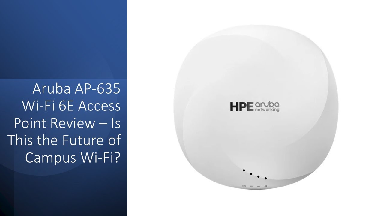 kimes_tech's tweet card. Aruba AP-635 Wi-Fi 6E Access Point Review – Is This the Future of...