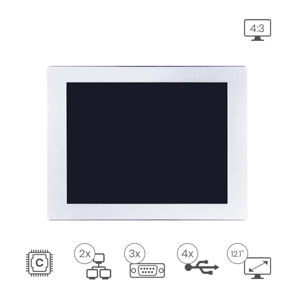 ibertronica's tweet card. Panel Pc 12.1" 4:3 N2930. Especialmente diseñado para entornos industriales gracias a su nivel de protección IP65 con alto de grado de resistencia.