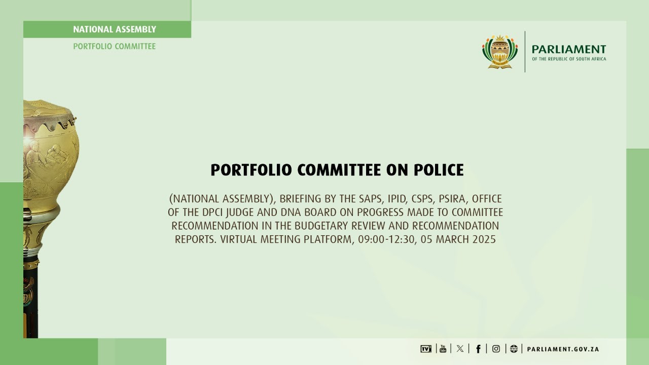 MbuyiseniNdlozi's tweet card. Portfolio Committee on Police, 05 March 2025