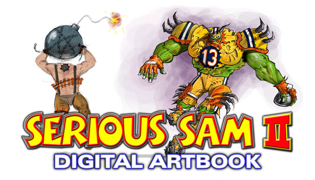 SeriousSamIAm's tweet card. The Art of Serious Sam II is a 400+ page digital artbook that includes screenshots, concepts, and pre-production art hand-curated and designed by Croteam.