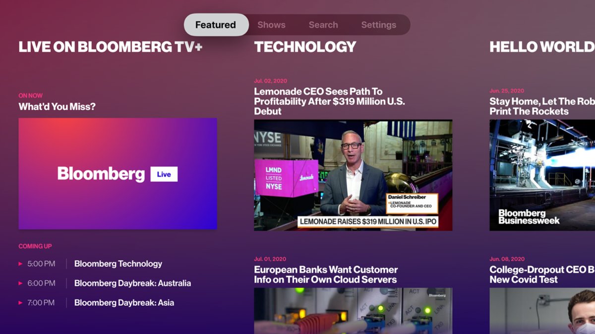 broadbandtvnews's tweet card. Streaming aggregator ScreenHits TV will break into the linear channel space globally by offering access to the 24/7 live feeds of Bloomberg Television, enhanced service Bloomberg TV+ (excluding the…