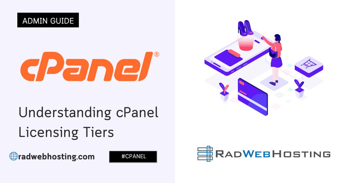 RadWebHosting's tweet card. This article provides a guide to understanding cPanel licensing tiers. This guide is intended for use by cPanel and WHM server administrators.