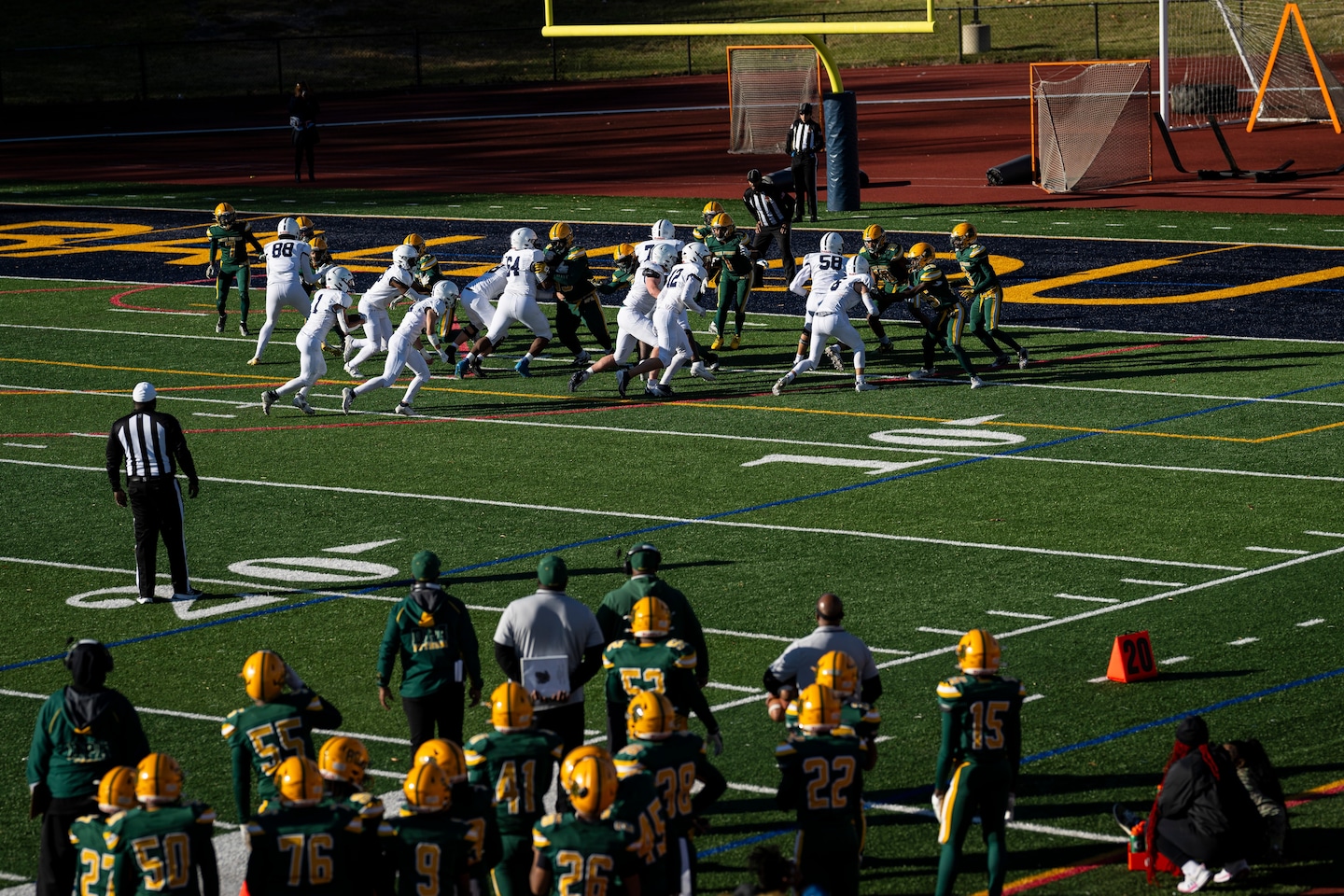 STAFootballDC's tweet card. West Springfield enters at No. 19 ahead of the Virginia public school playoffs. St. Albans moves to No. 20 after earning a share of the IAC title.