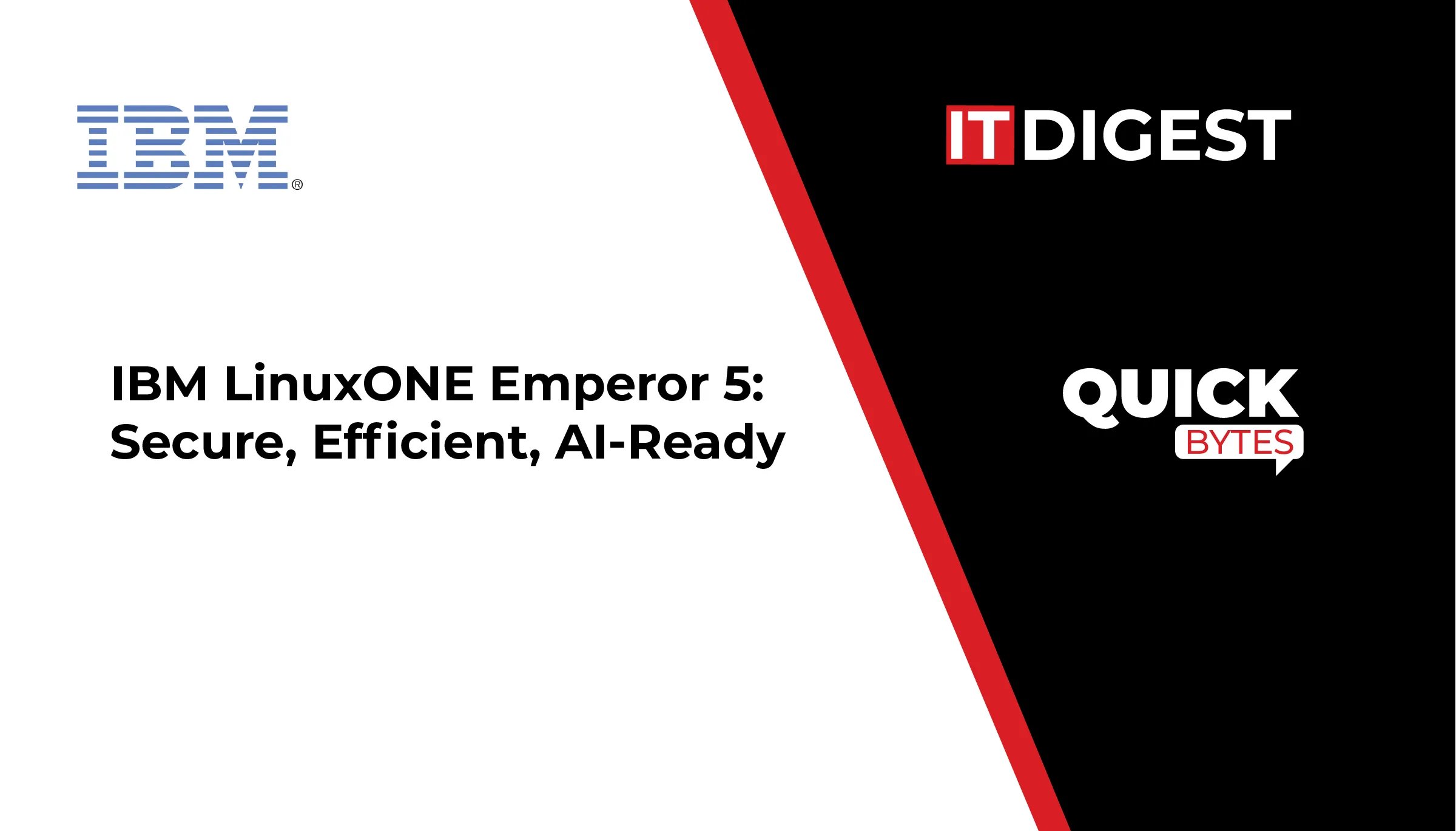 ITDigestmag's tweet card. IBM introduced fifth generation of its LinuxONE platform, IBM LinuxONE Emperor 5, marking a significant advancement in enterprise computing