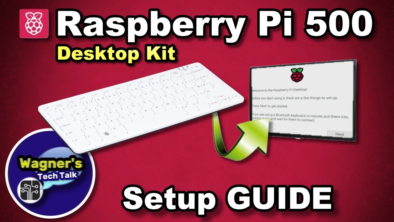 wagnerstechtalk's tweet card. Raspberry Pi 500 Desktop Kit Setup and Getting Started Guide