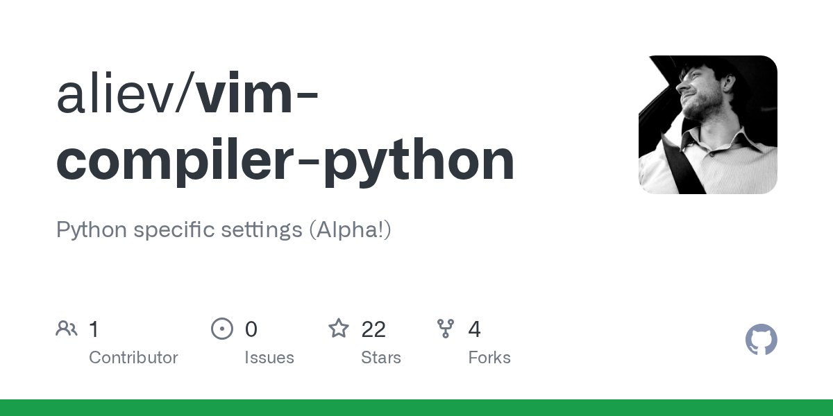 7WebPages's tweet card. Python specific settings (Alpha!). Contribute to aliev/vim-compiler-python development by creating an account on GitHub.