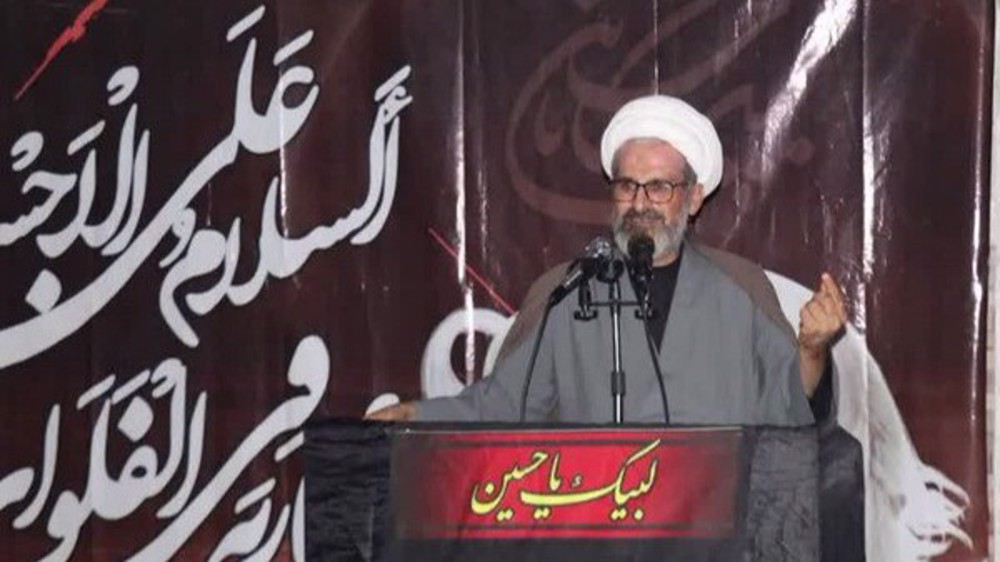 PressTV's tweet card. The assassination of Sheikh Rasoul Shahoud triggers unrest among Syria’s Shia Muslim community and raises concerns over growing sectarian violence.