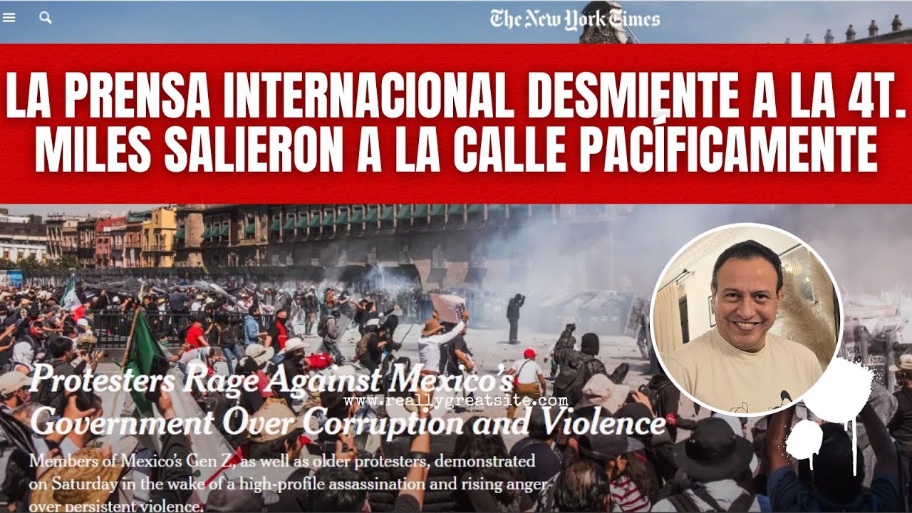 revistaetcetera's tweet card. La prensa internacional desmiente a la 4t. Miles salieron a la calle...