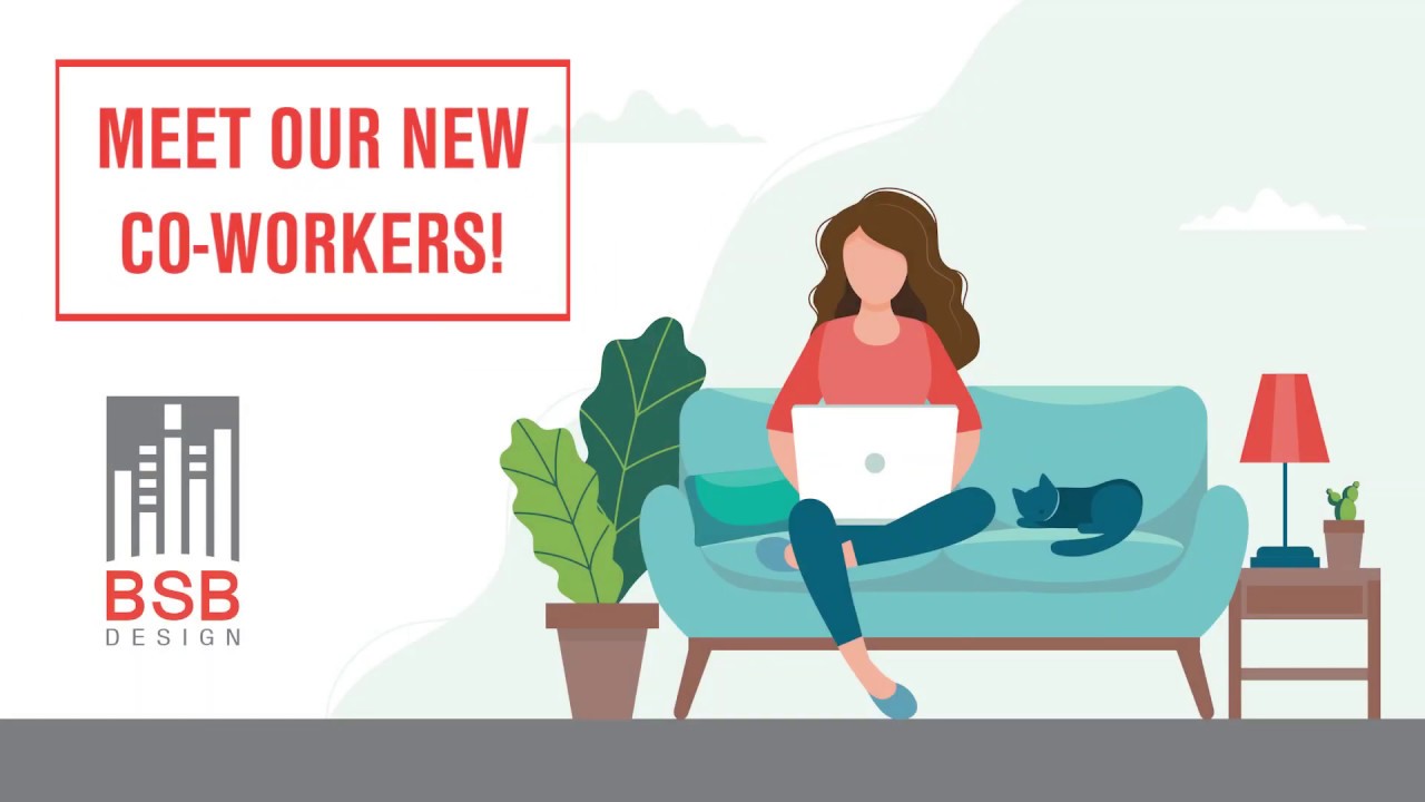 BSBDesign's tweet card. BSB Design's Newest "Co-Workers"