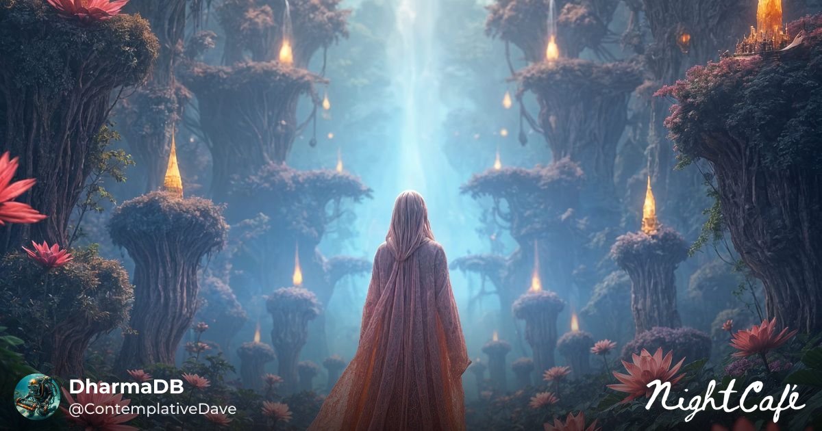 DharmaTalks's tweet card. Creation: "Inner Spiritual Transformation" by DharmaDB