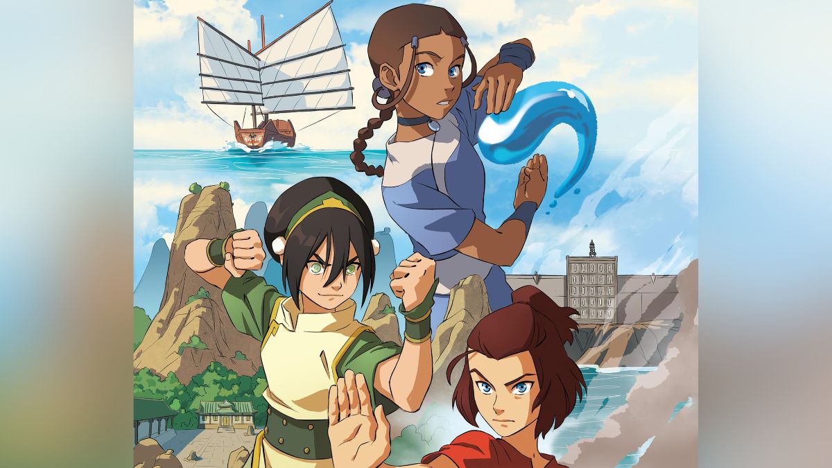 ComicsBulletin_'s tweet card. Dive into Avatar: The Last Airbender – Team Avatar Treasury and celebrate the powerful stories of Katara, Toph, and Suki.