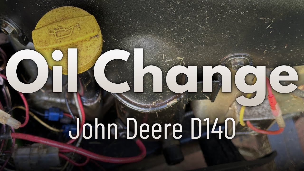 TryAdaptLearn's tweet card. John Deere 100 series lawn mower oil change demonstrated on John...