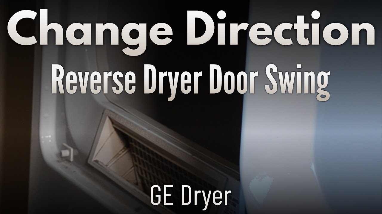 TryAdaptLearn's tweet card. How to change door swing direction in a dryer door (GE Dryer GHDP49...