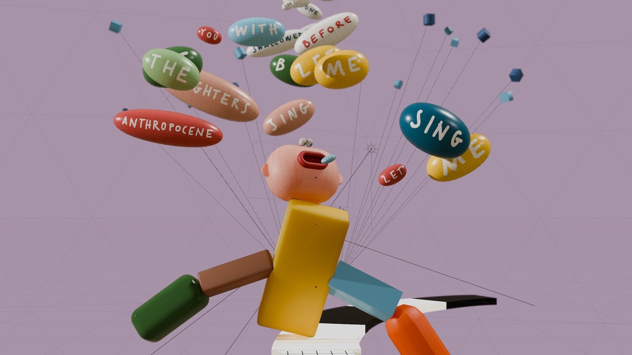 jsabbottcreates's tweet card. Blender Studio teams up with Will Anderson and Lucas Zanotto to create an animated video for the band OK Go.