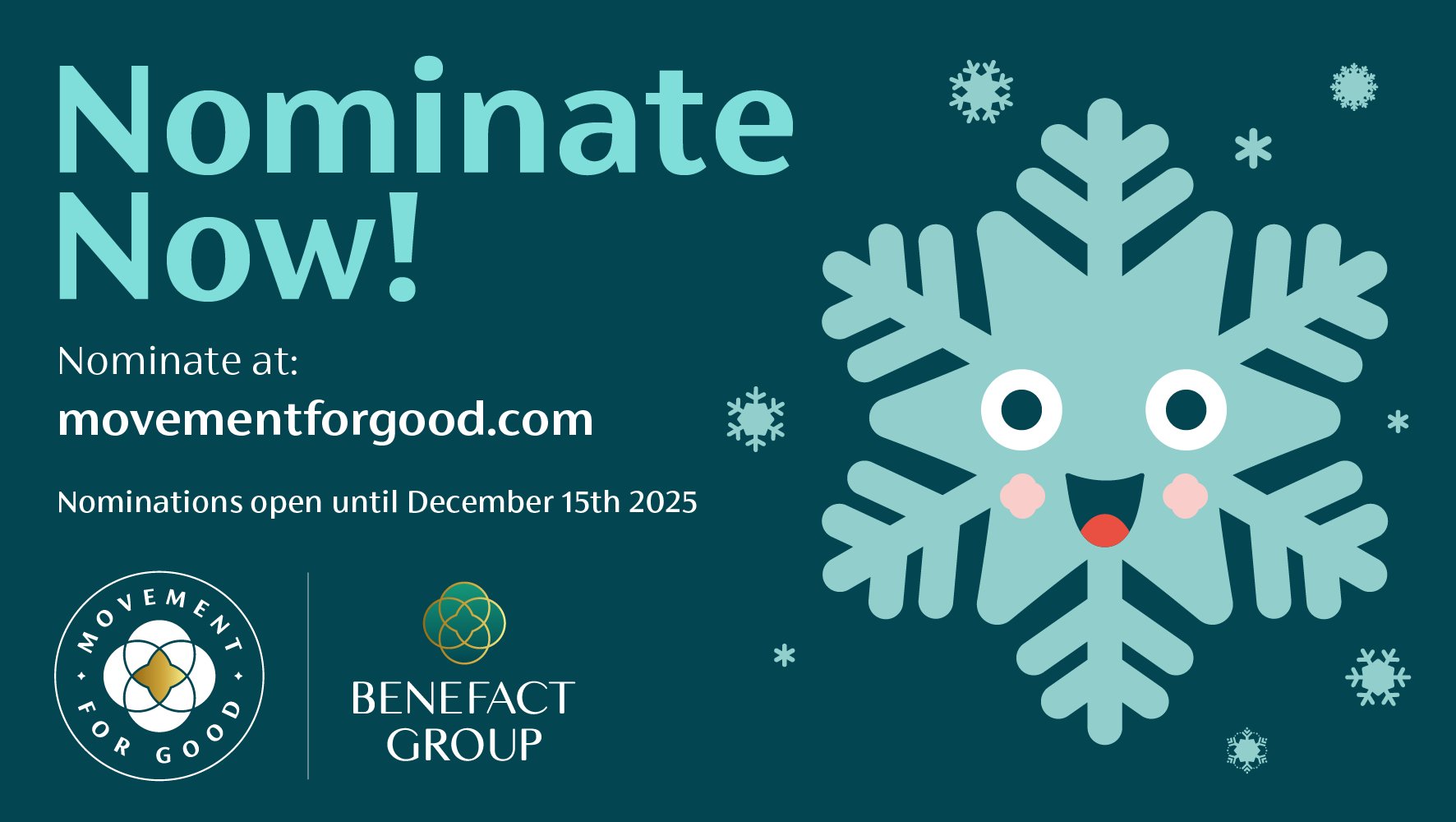 rdmavfc's tweet card. Nominate a charity for a Movement for Good award now.
