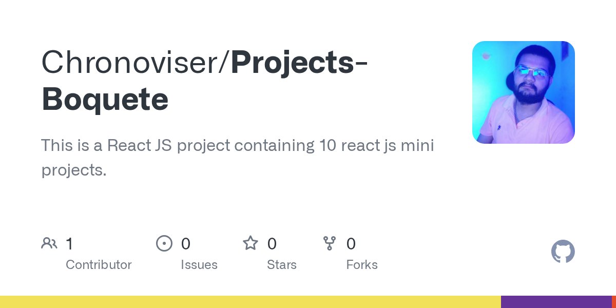 the_memecode's tweet card. This is a React JS project containing 10 react js mini projects. - Chronoviser/Projects-Boquete