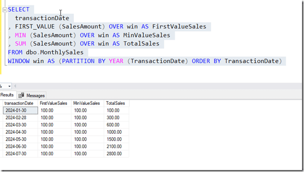 dschelte's tweet card. I had mentioned some new T-SQL functions for SQL Server 2022 and a commenter asked about the difference between Min() and First_value. This post looks at a few cases.Another post for me that is sim…