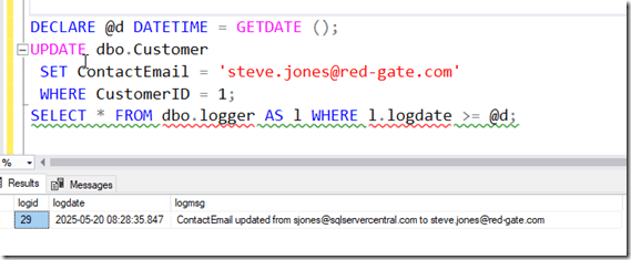 dschelte's tweet card. I had someone ask me about using triggers to detect changes in their tables. This is a second post looking at triggers, in this case, modifying my trigger to detect more changes and using that info…