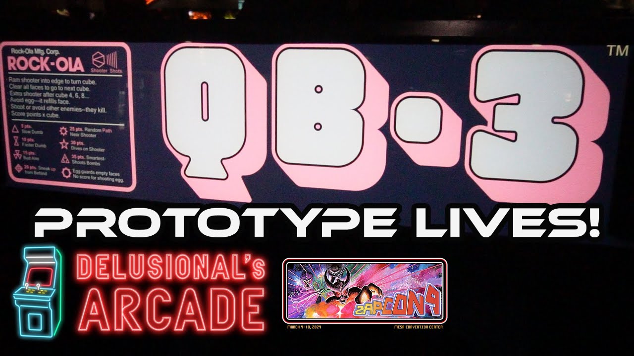 DeLsArcade's tweet card. QB-3 Arcade Prototype [Rockola] Unveiled and Gameplay