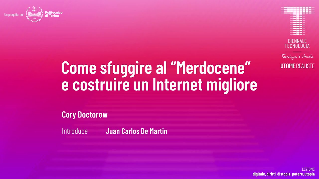 _experientia's tweet card. Come sfuggire al “Merdocene” e costruire un Internet migliore | Cory...