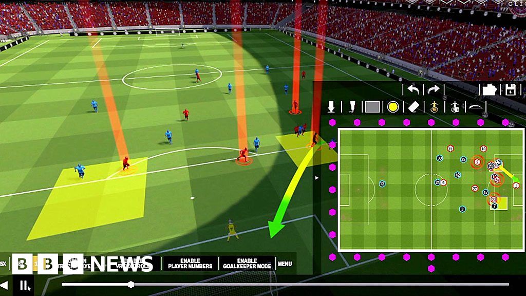 ImmersiveTechIT's tweet card. England footballer Lucy Staniforth tries out a new virtual reality training system for soccer.