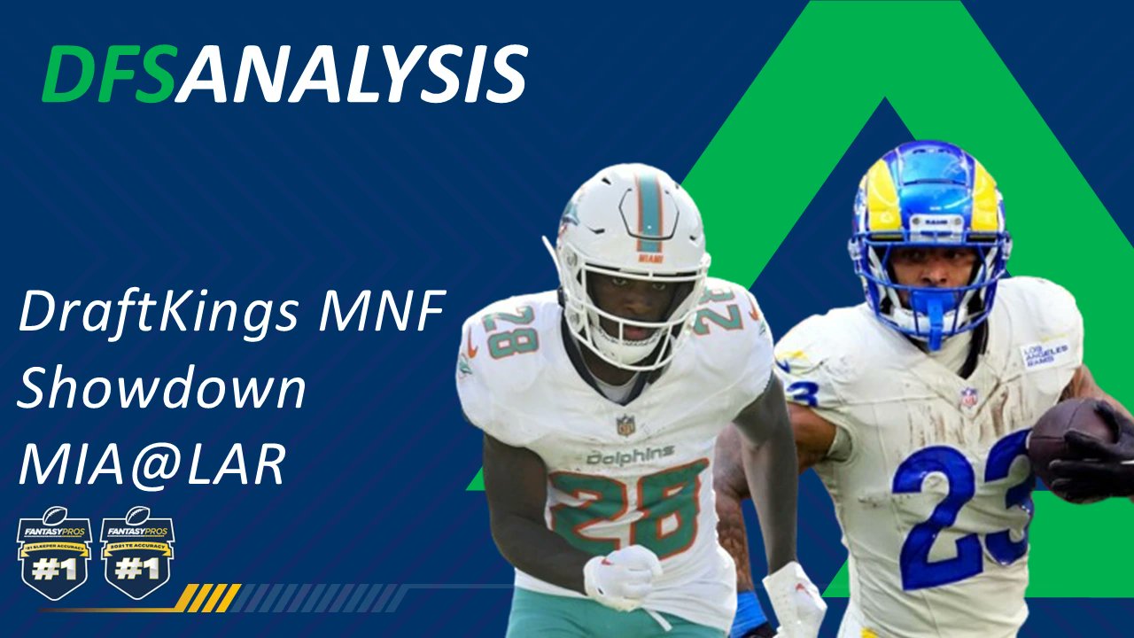 kfantasy_sports's tweet card. Ready to crush the next DraftKings MNF Showdown slate of the 2024 season (Miami @Los Angeles)? Whether you’re slotting in a superstar like Tyreek Hill as your captain or searching for sleeper picks...