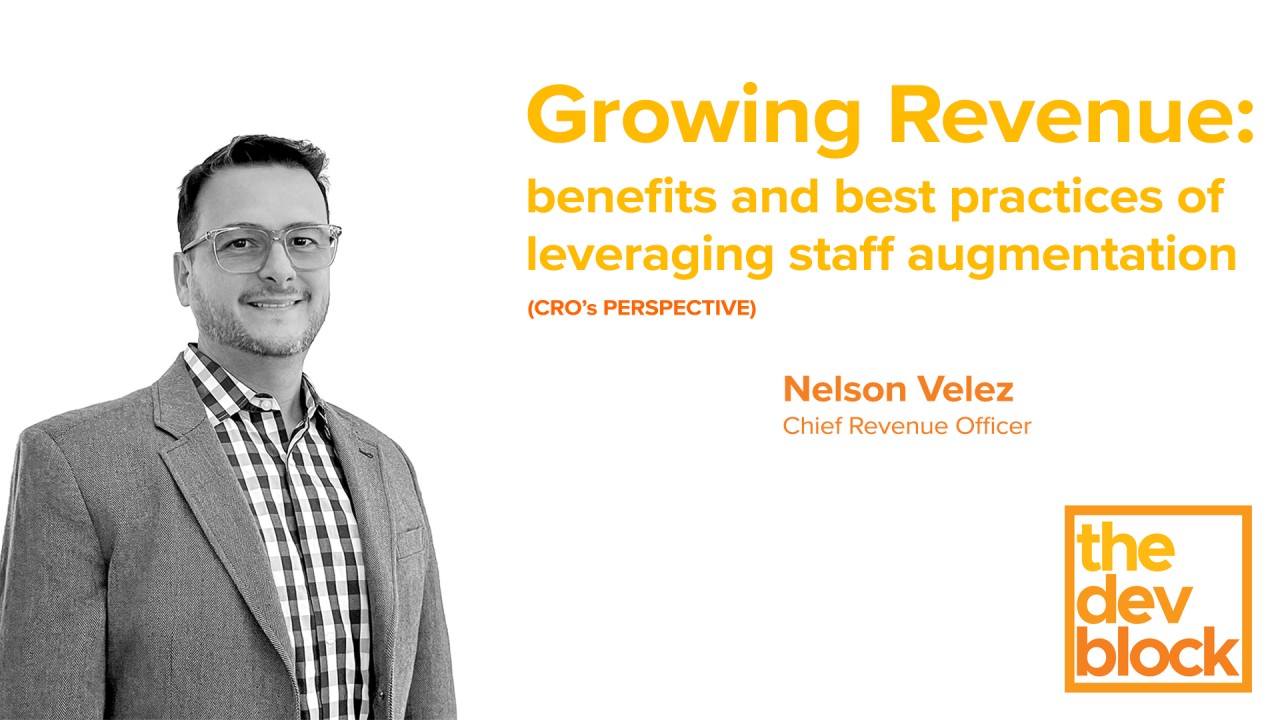 TheDevBlock's tweet card. Nelson Velez CRO at TheDevBlock / info@thedevblock.com IG: @_TheDevBlock_ / TW: @TheDevBlock / FB: /TheDevBlockplatform Staff augmentation can be greatly beneficial for a Chief Revenue Officer (CRO)...