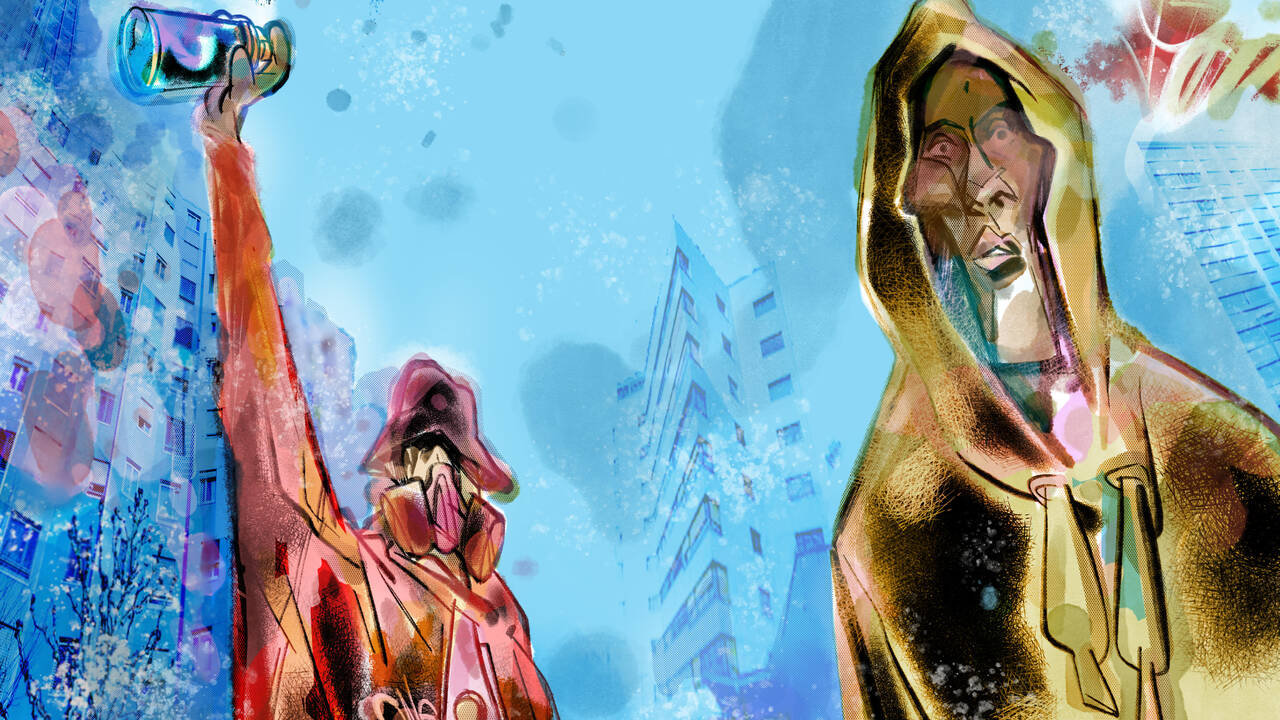 sylviarevello's tweet card. LES NOUVELLES TRIBUS (2/5). Qui se cache derrière les graffitis de nos cités? Loin d’être une discipline sans foi ni loi, la pratique est extrêmement codifiée. Deux passionnés nous racontent un monde...