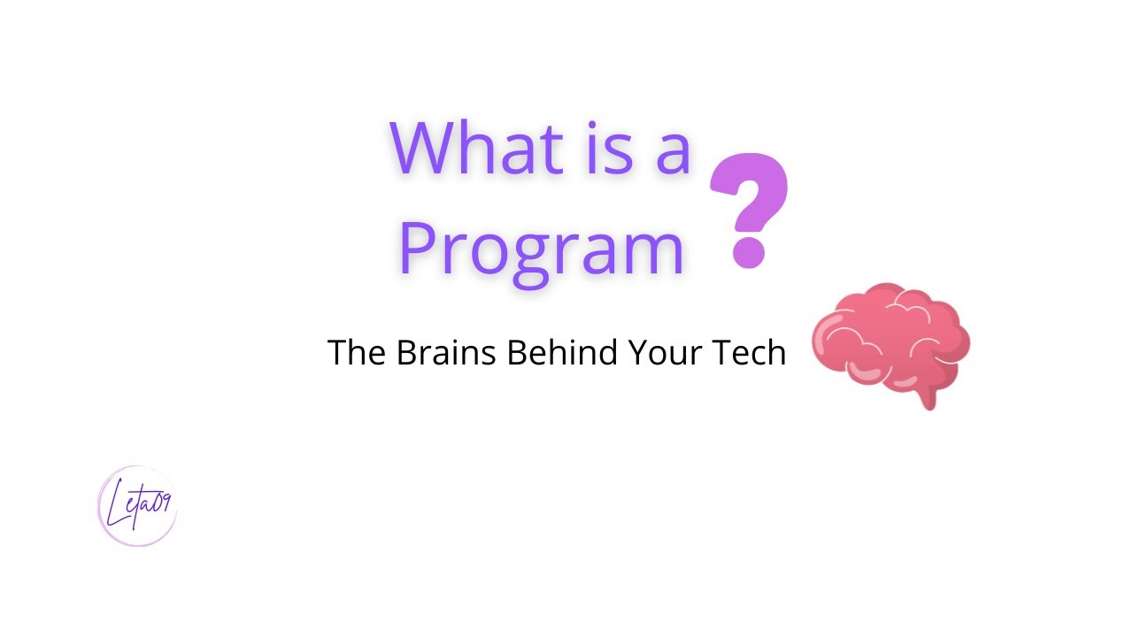 _leta09's tweet card. What is a Program? A Beginner's Guide to Coding & Software Explained!...