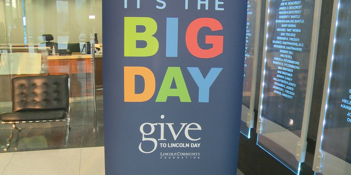 1011_News's tweet card. The Lincoln Community Foundation’s (LCF) 14th annual Give to Lincoln Day has set a new record with more than 500 nonprofit organizations participating.