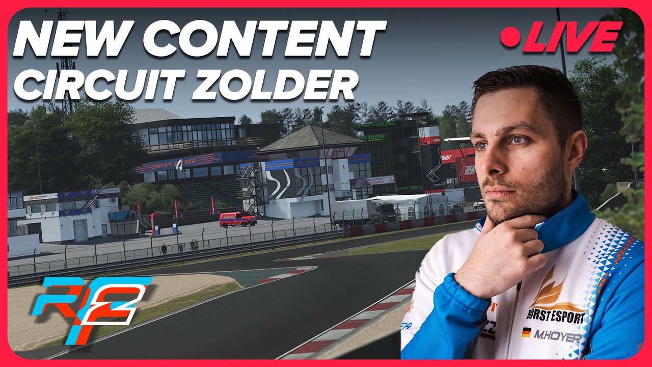 rFactor2's tweet card. rFactor 2 NEW CONTENT - Preview of Circuit Zolder