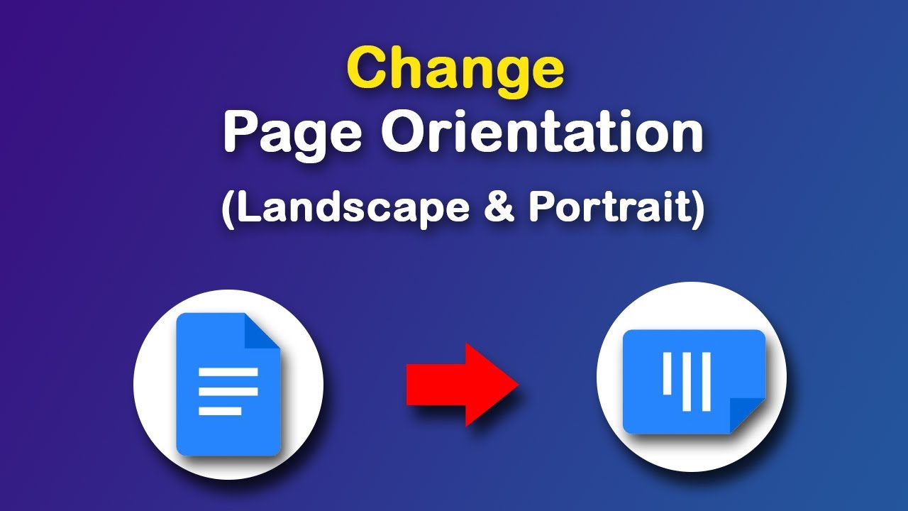 RehanaDhaka1216's tweet card. How to change the page orientation Landscape and Portrait in Google...