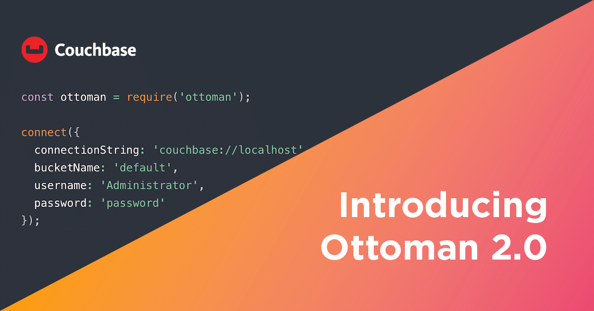 httpJunkie's tweet card. Discover what's new in the Ottoman 2.0 release and how this Object Document Mapper (ODM) makes development a breeze when using Node.js and Couchbase.