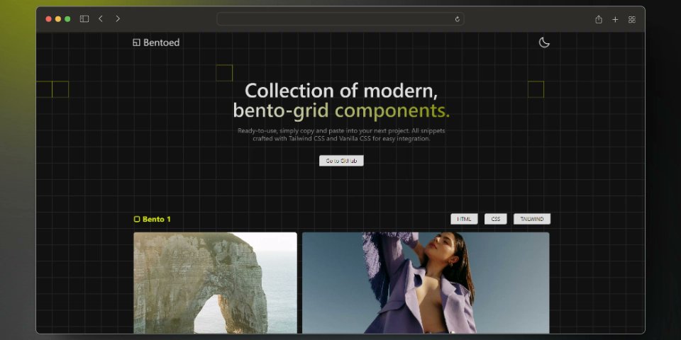 prod42net's tweet card. ** Collection of modern bento-grid components ** Welcome to my Bento Catalog! I've...