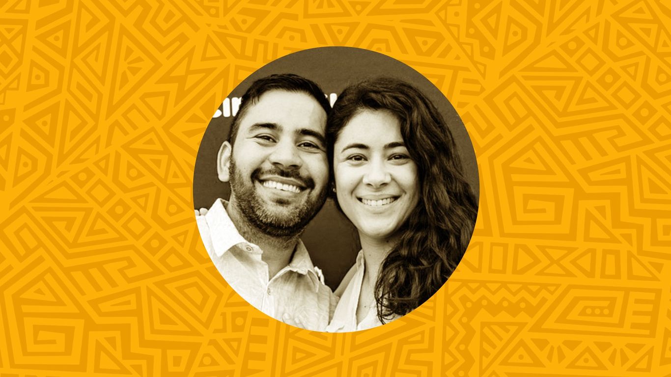 Piacere's tweet card. A standing ovation today for Giovanna Torres and Alexander Piñeres for launching the Charlotte Latino Film Festival in North Carolina!