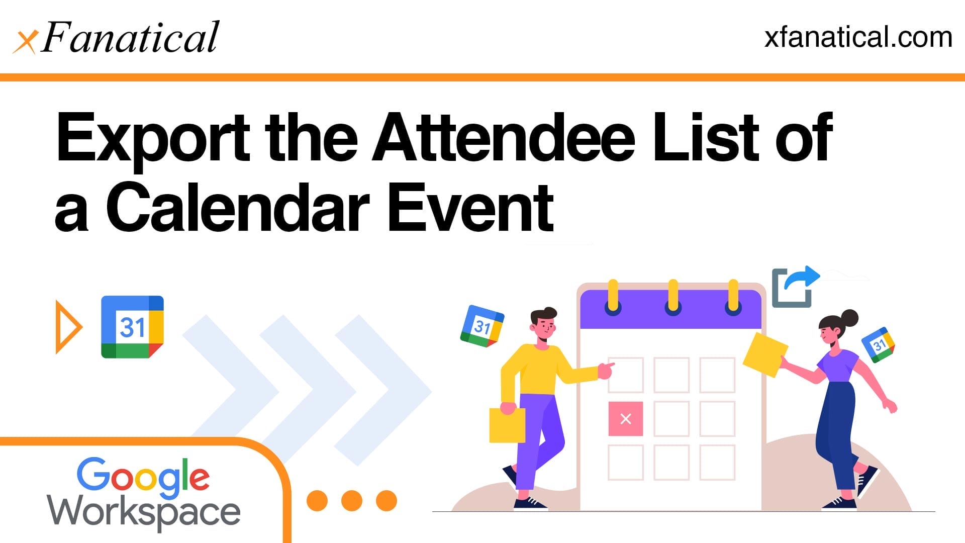 xfanatical's tweet card. Learn how to export the attendee list from a Google Calendar event. Save time, stay organized and  streamline event tracking.
