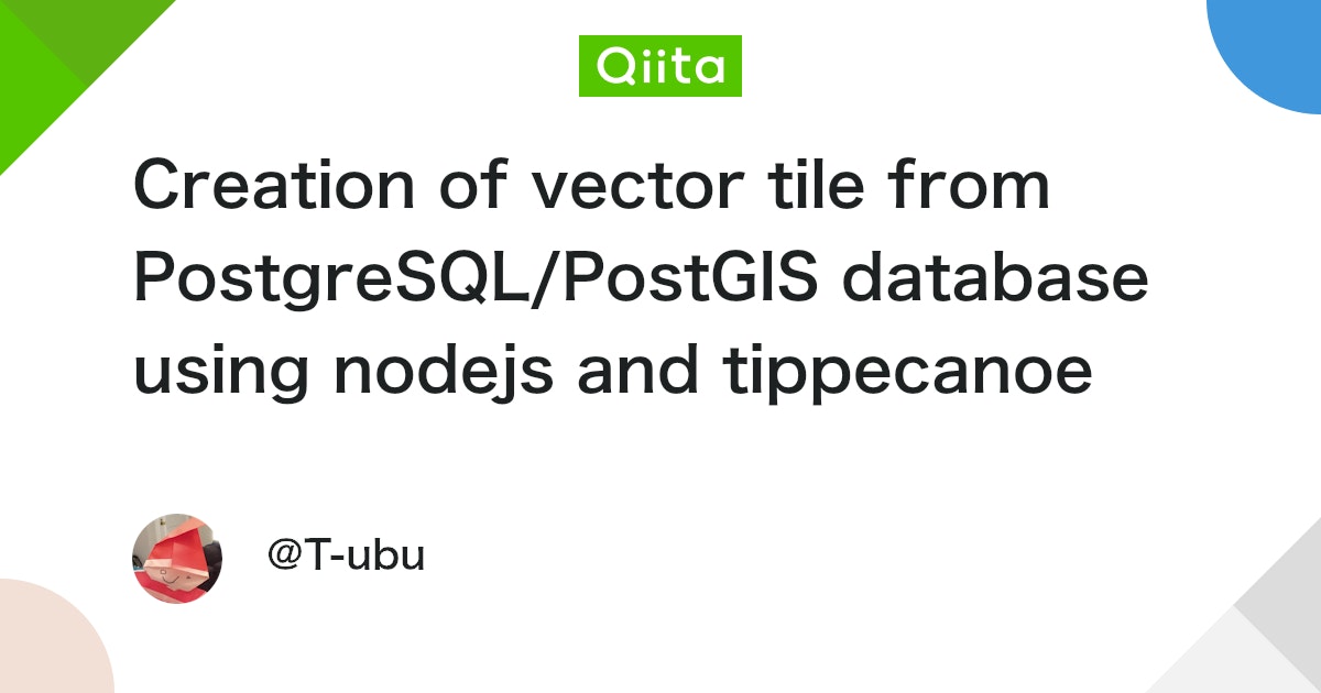 TaroUbukawa's tweet card. Introduction In this document, I would like to introduce how we can read the geospatial data from PostgreSQL/PostGIS data base and conve...