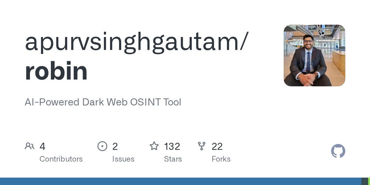 Tinolle's tweet card. AI-Powered Dark Web OSINT Tool. Contribute to apurvsinghgautam/robin development by creating an account on GitHub.