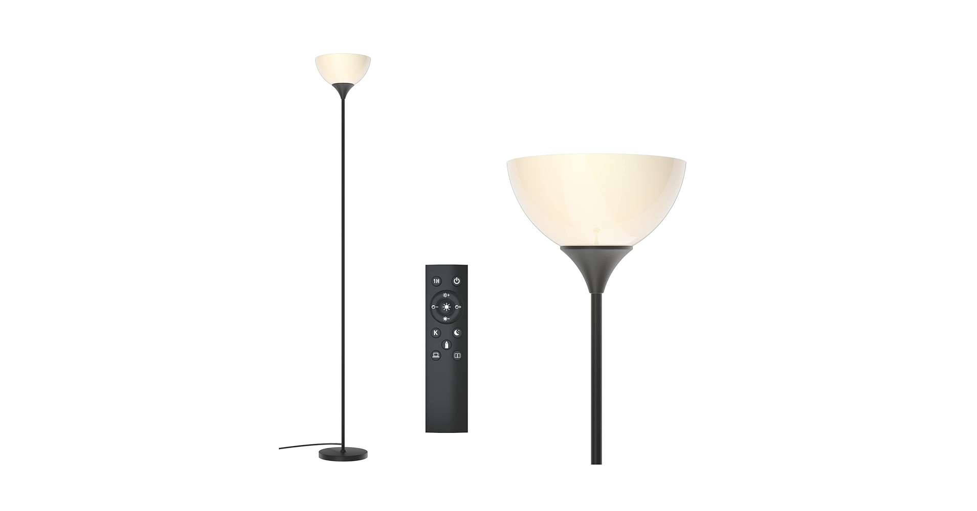 RoomPlannerd's tweet card. Specifications: LAMP: Material: Metal+PC Power: MAX60W Size: D8.7” * H70” BULB: Power: MAX8W Luminous Flux: 1000LM Dimmable: 5%-100% Color temperature: 3000K-6000K Lifespan:30,000H Remote distance:...