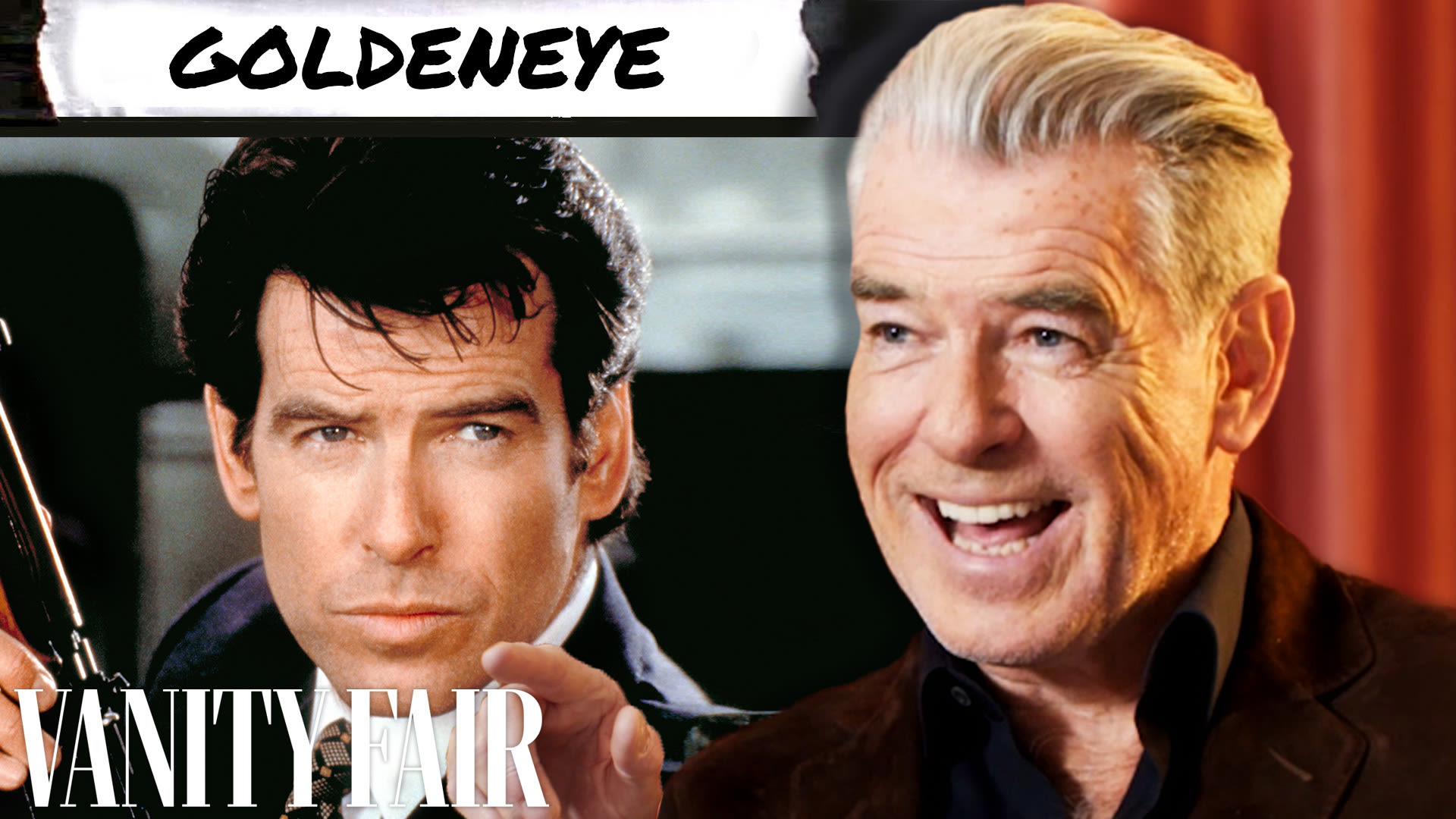 SnowBrussels's tweet card. Pierce Brosnan Rewatches GoldenEye, Mamma Mia, Mrs. Doubtfire & More