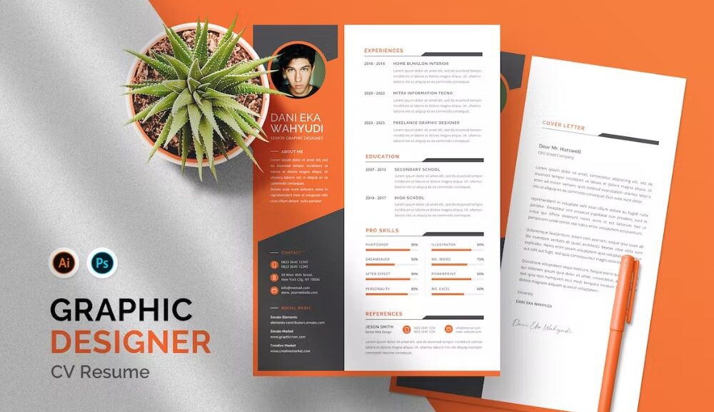 WebDesignDev's tweet card. Looking for the best graphic design resume templates? Check out our list of 15 templates that will surely impress employers and clients!
