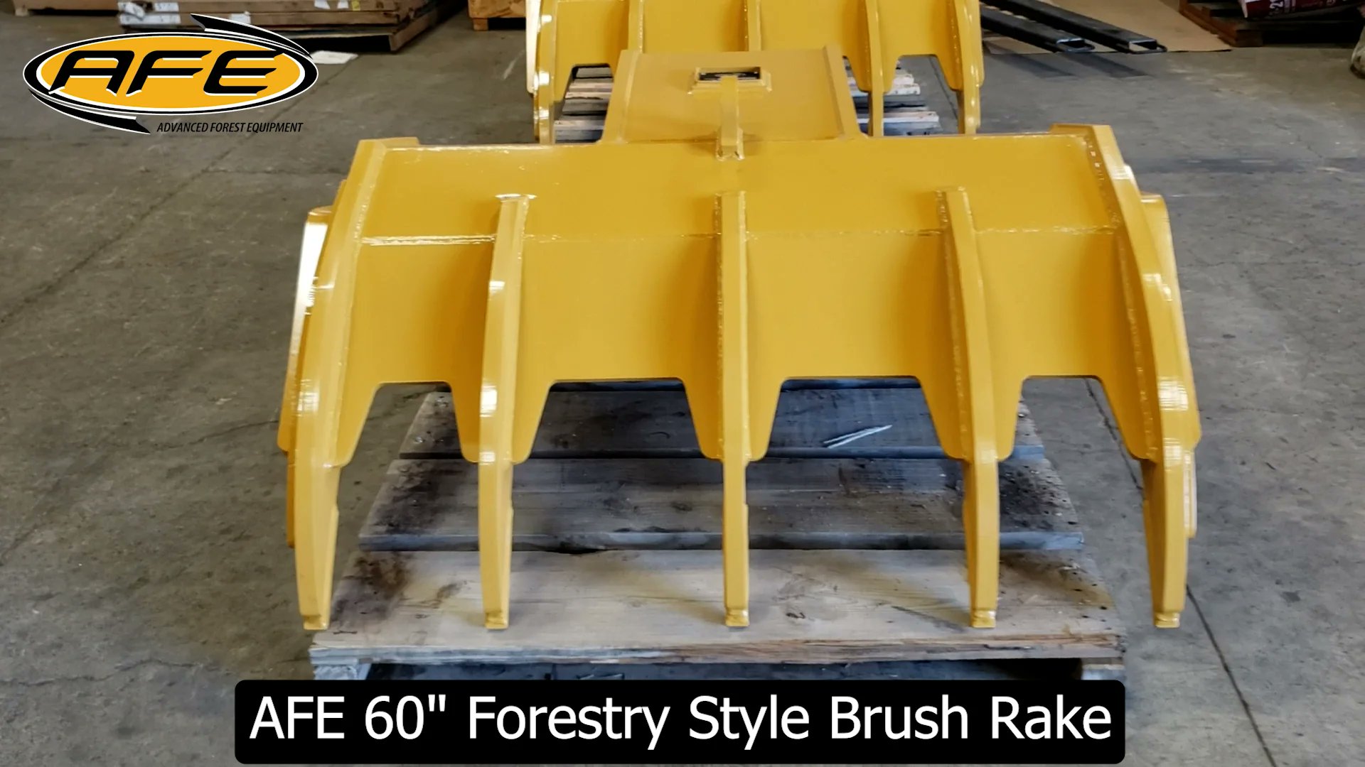 AdvancedForest's tweet card. AFE Brush Rake 60in