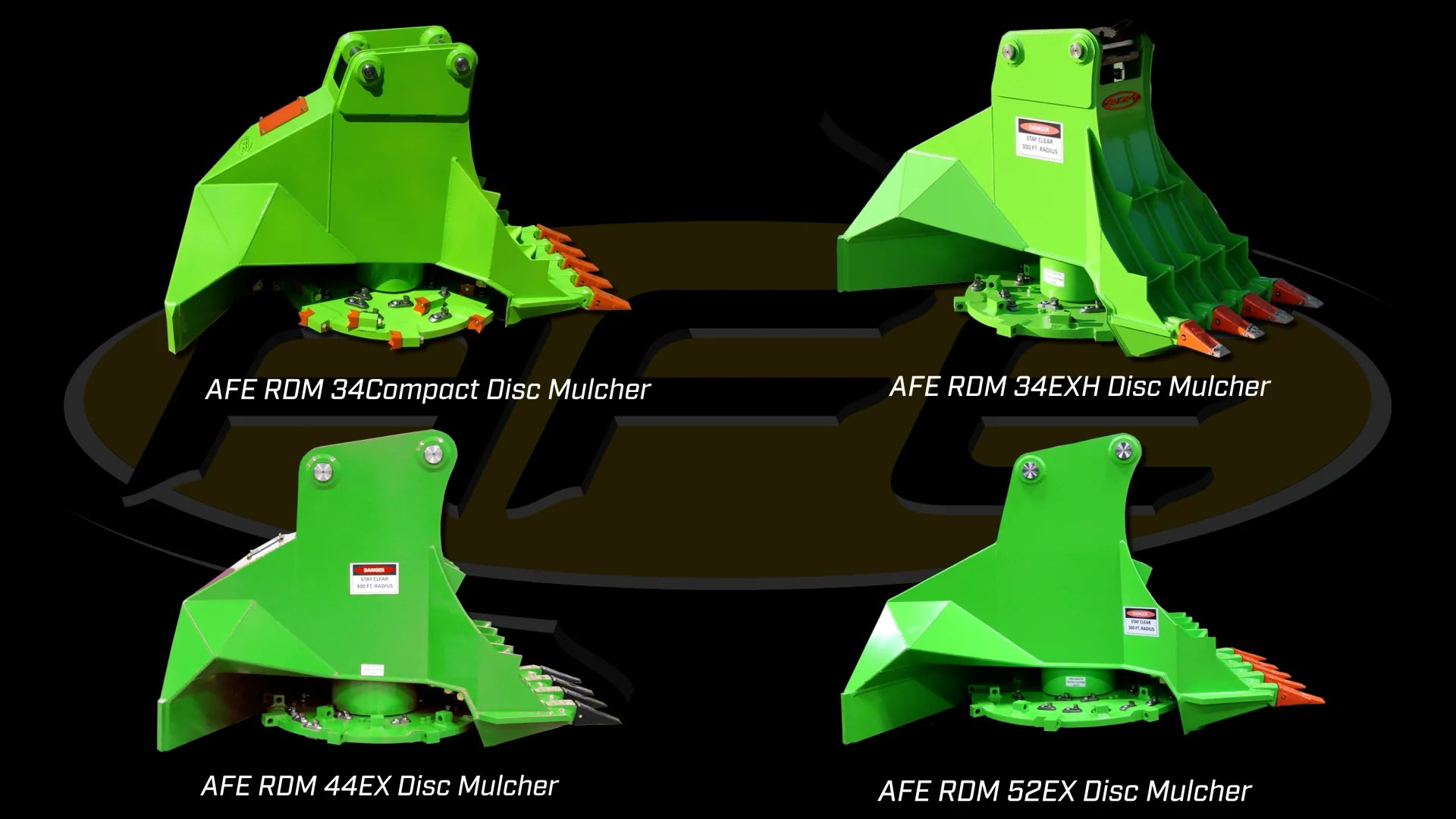 AdvancedForest's tweet card. AFE Excavator Forestry Disc Mulcher's in Action
