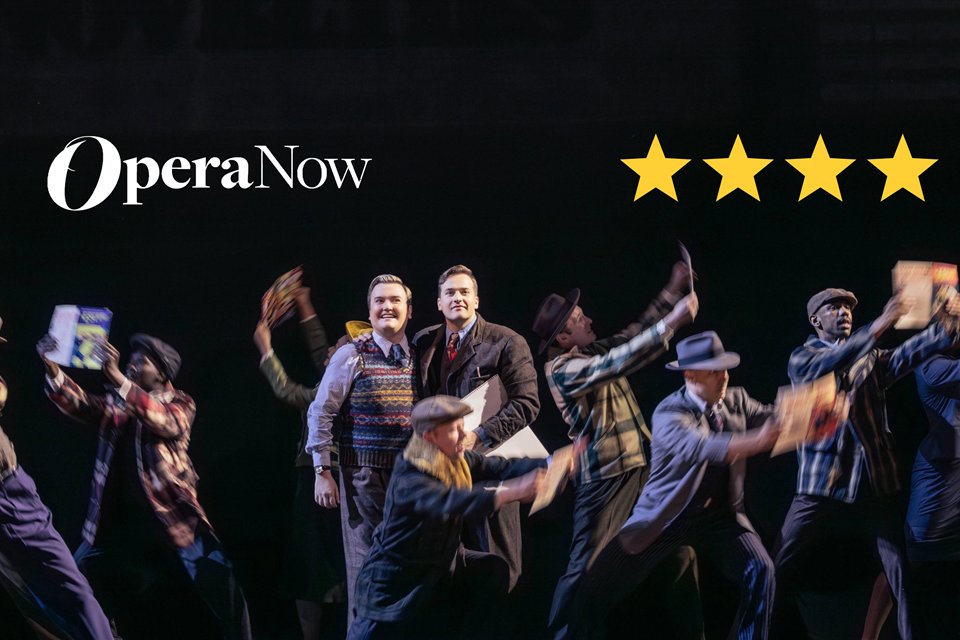 Operanow's tweet card. The work is about love, war, readjusting to a new life, grief, loss, guilt, changing social mores and more