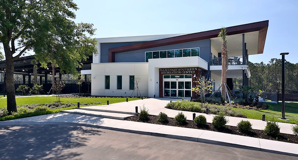 PRB_Mag's tweet card. Nestled within a 63-acre campus adjacent to the Palm Coast Tennis Center, the City of Palm Coast’s new Southern Recreation Center in Florida is more than a sports complex.